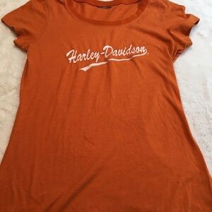 Harley-Davidson orange t-shirt size small